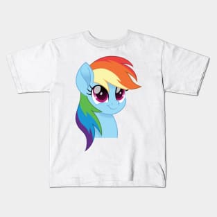 Rainbow Dash portrait Kids T-Shirt